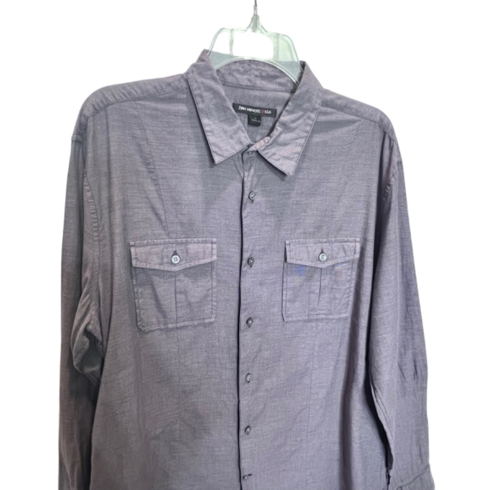 John Varvatos USA Peace Sign Western Marshall Shirt - Picture 3 of 13